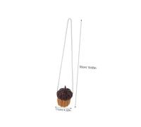 UTHCLO Mini Pine Cone Shaped Crossbody Bag for Woven Faux Rattan Messenger Bag with Strap Lightweight and Compact for Photography Props and Casual Outings