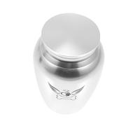 UTHCLO Mini Sealed Heart Shaped Pet Ash Urn Silver for Cat Dog Memorial Keepsake Portable Lightweight Cremation Casket for Home Display and Lasting Memory