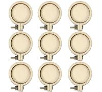UTHCLO Mini Wooden Embroidery Hoops Versatile Craft Accessories for Cross Stitch 10pcs Small Round Sewing Frame Fix Fabric for DIY Pendant and Needlework Projects