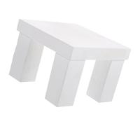 UTHCLO Mini Wooden Stool for Decoration and Photography Portable Design with Unique Style White Small Wooden Bench Creating a Warm Atmosphere Beautiful and Practical