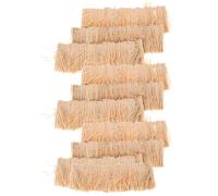 UTHCLO Miniature Artificial Thatch Roof Roll Realistic Appearance 12pcs, Small Thatched Roof and Versatile Grass Material Dollhouse Accessories Miniature Models and Family