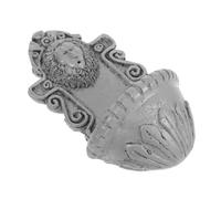 UTHCLO Miniature Lion Head Wall Mount Sculpture Unique Tiny House Decor Realistic Garden Statue Versatile Wall Art for Dollhouses Spaces Intricate Details Material