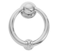 UTHCLO Modern Minimalist Door Front Knocker Zinc Alloy Silver European Knocker for Security Doors and Shops