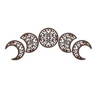 UTHCLO Moon Phase Unique Artistic Moon Shape Hanging Ornaments Wooden 5pcs Featuring Wall Decor Set Eye-catching Decoration with Not Easy to Fade Finish, for Shop or Room
