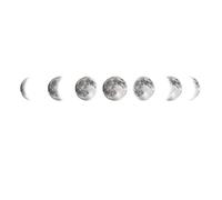 UTHCLO Moon Phase Wall Sticker in Original Colour PVC Material, Easy to Apply and Instantly Decorate Room or Glass Windows Stylish Lunar Shape Decal