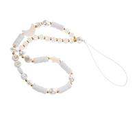 UTHCLO Moon Star Pearl Beaded Phone Chain Soft Clay Wrist Strap Lost Lanyard for Women Birthday Gift Mobile Phone Accessory