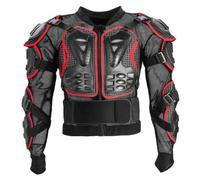 UTHCLO Motorcycle Protective Gear Full Jacket with Thickened Waist Pads and Shell Protection for Racing and Outdoor Sports Red Xl Safety Suit for Riders