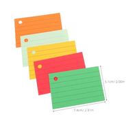 UTHCLO Multi-colored Lined Index Cards Blank Flashcards for Vocabulary Building and Exam Revision Portable for School Office Study with Sturdy Cardstock for Easy Sorting and Note Taking