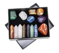 UTHCLO Multi-Function Portable Amethyst Crystal Pillars for Meditation and Yoga Natural Stones with Chakra and Hand Massage Decorative Palm-Sized Gemstones for Relaxation and Stress