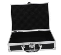 UTHCLO Multi-Functional Aluminum Hard Briefcase with Large Capacity Portable Handheld Storage Suitcase for Tools Gadgets and Accessories Locking Case for Travel and Business Use Black