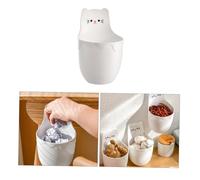 UTHCLO Multi-functional Cartoon Cat Wall-mounted Storage Tube for Office and Home No-drill Easy Install Pen Organizer and Desktop Decorative Box for Stationery and Small Item Storage