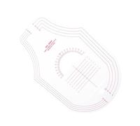 UTHCLO Multi-functional Clothing Cutting Ruler Lightweight Sewing Gauge with Clear Scales for Tailors Pattern Makers Designers Portable Measurement Tool for Garment Drafting