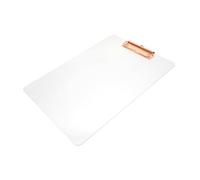 UTHCLO Multi-use Acrylic Clipboard for Office with Sturdy Clip Smooth Writing Surface Transparent File Holder for Receipts Documents and Notes Organizer