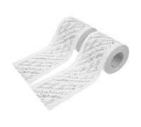 UTHCLO Music Toilet Paper Unique Creative Decor 2 Rolls with Musical Note Design, Soft Paper Tissue Rolls Gentle on Skin, Easy to Store Bathroom Tissue for Home and Bathrooms