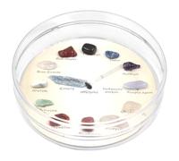 UTHCLO Natural Crystal Agate Mineral Stone Desk Clock Irregular Stone Ornament Decorative Wall Clock for Science Education and Classroom Display