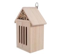 UTHCLO Natural Wooden Insect Hotel for Garden and Backyard Bee House and Bug Shelter with Hanging Design Educational Nesting Box for Observe Ladybugs Butterflies and Beneficial