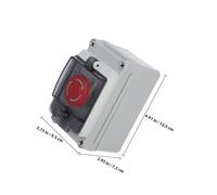 UTHCLO Outdoor Button Switch Box with Plastic Control Box Emergency Stop Push Button Cover User-friendly Knob Easy Installation Multifunctional Power Switch for Industrial and Outdoor Use