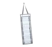 UTHCLO Over the Door Vinyl Roll Storage Bag with Compartments Tear-resistant Oxford Cloth and PVC Organizer for Craft Rooms Apartments Rvs Space-saving Hanging Pocket Holder in Light Grey