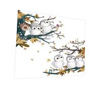 UTHCLO Owl Wall Sticker for Boys and Girls Room Nursery Decor, Removable and Leaves No Glue, Assorted Colour Cartoon PVC Decal for Toilet Or Tv Wall, Lovely Owl Shape for Children’s