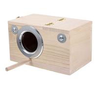 UTHCLO Parrot Breeding Nest Box with Separated Interior to Prevent Eggs Rolling, Made of Sturdy Synthetic Material, Convenient Bird Nesting House Suitable for Outdoor Use