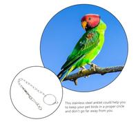 UTHCLO Parrot Separated Anklet Buckle Chain Stainless Steel Birds Foot Ring Comfortable for Multiple Bird Species