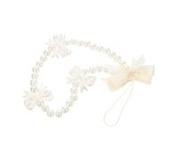 UTHCLO Pearl Bow Knot Phone Chain Elegant DIY Pendant for Mobile Decor Lost Wrist Strap Versatile Beaded Design for Key Holding Phone Accessories