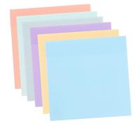 UTHCLO Pet Fluorescent Sticky Memo Pads Color Compact Adhesive Note Taking Pads Plastic for Students Office School Use