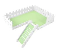 UTHCLO Pet Stand Platform Hamster Play Platform Developing Coordination Maintain Mental Health Pvc with Ladder for Cage and Hamster Nest Landscaping Suitable for Hedgehog Gerbil