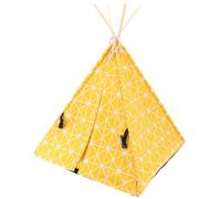 UTHCLO Pet Tent House Folding with Bold Pine Frame Portable Indoor Outdoor Pet Shelter for Cats Small Removable Washable Cover Cozy Hideaway