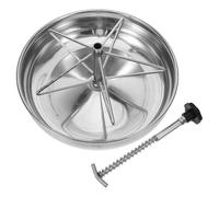 UTHCLO Pig Feeder Feeding Tub with Large Capacity Stainless Steel and Fixed Design Easy to Clean Suitable for Efficient Livestock Feeding for Indoor and Farming Environments