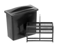 UTHCLO Plastic Microscope Slide Staining Rack Slot Storage Jar Chemical-resistant Lab Drying Rack for Accurate Specimen Processing in Scientific and Educational Settings