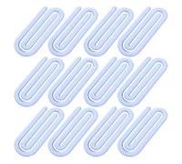UTHCLO Plastic Paper Clips Blue 60Pcs Large Reusable Document Clips for Office and School Use