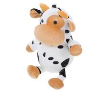 UTHCLO Plush Cow Shape Backpack Comfortable Touch Feeling Multi-purpose Cartoon Shoulder Bag for School and Wandering with Friends White Fashionable Design Color