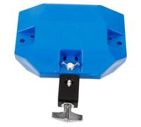 UTHCLO Portable Blue Cowbell Percussion Instrument with Double Tone and Mount for Orff Band Drum Set Accessories, Handheld Music Suitable for Live Cheer and Singing Performances