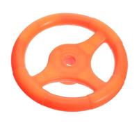 UTHCLO Portable Cartoon Steering Wheel for Cars Easy Install Replacement Bumper Car Accessory Bright Orange Playground Plaything for Early Traffic Learning and Birthday