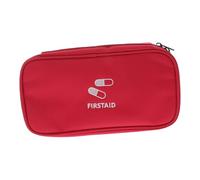 UTHCLO Portable Emergency Response Trauma Bag Durable Supplies Holder for Home Outdoor and Travel Red for School Hiking Camping and Road Trips with Mesh Pockets for Item Sorting