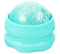 UTHCLO Portable Handheld Ice Massage Ball Roller, Small Green Resin Muscle Massager for Yoga, Fascia Relaxation and Deep Tissue Therapy, Practical Cooling Massager Device for Fitness