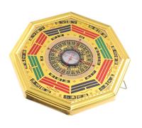 UTHCLO Portable Hanging Divination Compass with Gold Foil on Mdf, Decorative Chinese Style Feng Shui Ornament for Home, Multi-functional Vintage Design with Delicate Craftsmanship