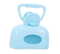 UTHCLO Portable Large Dog Pooper Scooper Poop Picker Clamp with Waste Bin for Outdoor Use, Blue Pet Poop Clamp Suitable for Large Dogs and Travel
