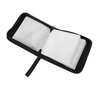UTHCLO Portable Oxford Cloth DVD Organizer Bag with Zipper Closure Lightweight Disc Holder Case for Car and Home Use Space-Saving CD Storage Box with Strap and Materials