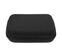 UTHCLO Portable Oxford Cloth Earphone Organizing Bag 16x12x6cm Eva Protective Case, USB Cable Storage Pouch for Travel and Digital Accessories Black