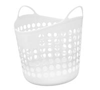 UTHCLO Portable Plastic Laundry Basket Household Clothes Storage Hamper Reusable Laundry Bin for Bathroom Bedroom Living Multi-purpose Dirty Clothes Organizer