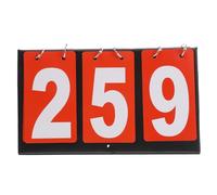 UTHCLO Portable Tabletop Flip Scoreboard Three Number Display, Versatile Sports Score Keeper for Table Tennis, Volleyball and Football, Metal and Cloth Construction for Accuracy