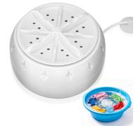 UTHCLO Portable Ultrasonic Mini Turbo Washing Machine Automatic Operation for Sink and Travel with Suction Cups and User Friendly Design