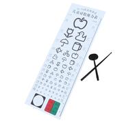 UTHCLO Portable Vision Screening Eye Chart for Break Visual Testing Poster Standard Eye Test Chart for School and Home Use Clear Sturdy Compliant with Vision Assessment Standards