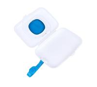 UTHCLO Portable Wet Tissue Case with Strap Lightweight Reusable Wipes Storage Box for Outdoor Travel Stroller and Pram Use Convenient Wipe Holder in Blue