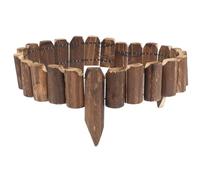 UTHCLO Portable Wooden Garden Fence Stake with Assorted Colours, Convenient to Adjust Outdoor Yard Decor for DIY Garden Landscape, Natural Atmosphere and Classic Style Border