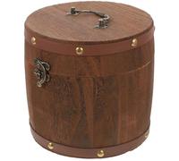 UTHCLO Portable Wooden Tea Bin with Vintage Style Not Breakable Tea Leaf Box and Coffee Storage Container for Home Decoration and Packaging Assorted Style