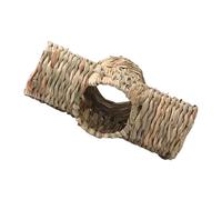 UTHCLO Premium Grass Hamster Tunnel for Small Pets Natural Woven Hideout and Play Tube for Hamsters Guinea Pigs Rabbits and Rodents Relaxing Animal Hide and Fun Activity Tunnel