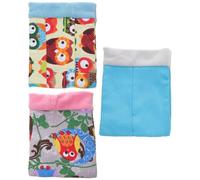 UTHCLO Printed Small Animal Bed for Hamster and Rabbit, Warm Cotton Nest with Super Cute Design, Comfortable Pet Warm House for Travel and Car Use Color